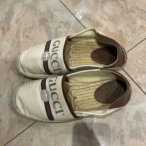 Gucci Mens Alejandro Canvas Espadrilles